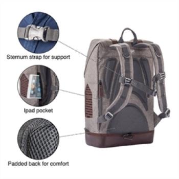 Rucksack Weg = Weg Grau / Braun Kurgo